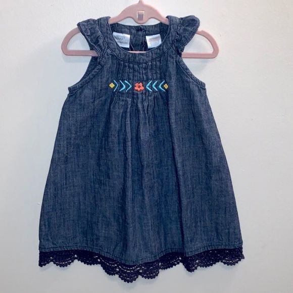 Toddler Denim Dress - Picture 1 of 8